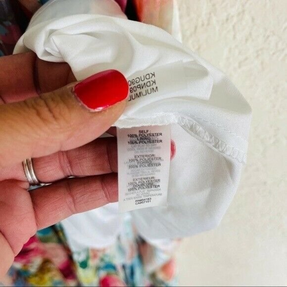 Kensie Shadow-Striped Floral-Print Maxi Dress Size 0 - Picture 12 of 12